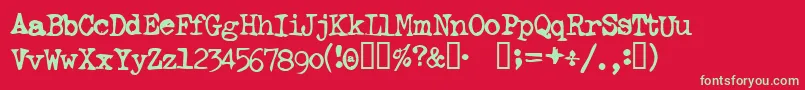 More about Ghostwriter Font Ghostwriter Font – Green Fonts on Red Background