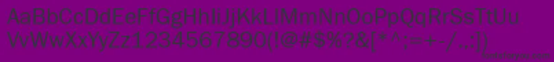 フォントFranklingothbookatt – 紫の背景に黒い文字