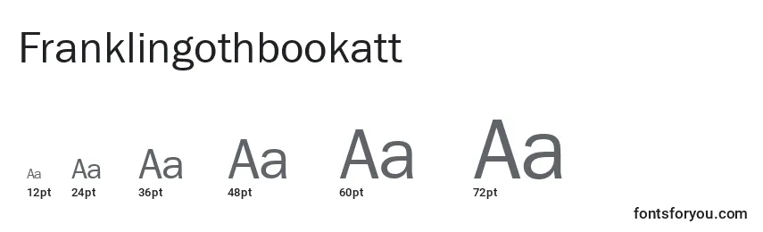 Размеры шрифта Franklingothbookatt