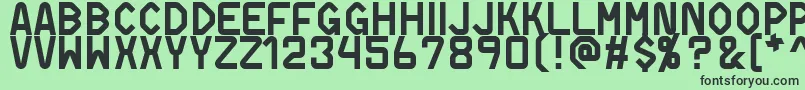 DifferentiatorMsWindows1252Western Font – Black Fonts on Green Background