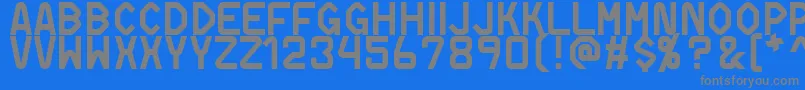 fuente DifferentiatorMsWindows1252Western – Fuentes Grises Sobre Fondo Azul
