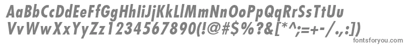 KudosBlackCondensedSsiBoldCondensedItalic Font – Gray Fonts