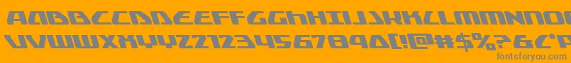 Globaldynamicsleft Font – Gray Fonts on Orange Background