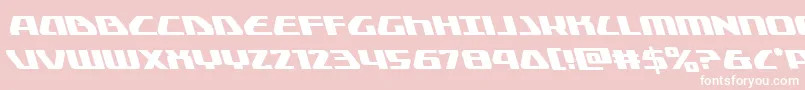 Globaldynamicsleft Font – White Fonts on Pink Background