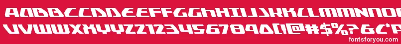 Globaldynamicsleft Font – White Fonts on Red Background
