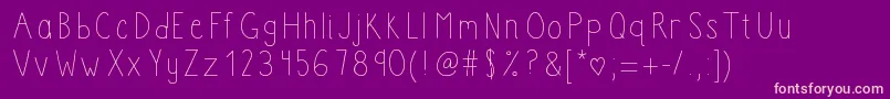 Boomclapac Font – Pink Fonts on Purple Background