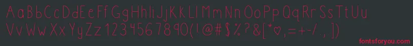 Boomclapac Font – Red Fonts on Black Background