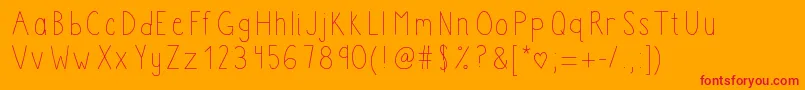 Boomclapac Font – Red Fonts on Orange Background