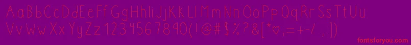 Boomclapac Font – Red Fonts on Purple Background