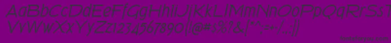 TorkRgIt-Schriftart – Schwarze Schriften auf violettem Hintergrund