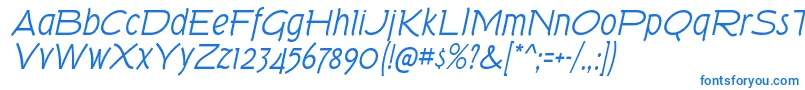TorkRgIt Font – Blue Fonts on White Background