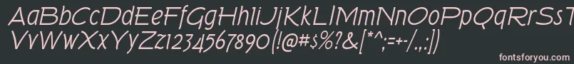 TorkRgIt Font – Pink Fonts on Black Background