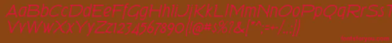 TorkRgIt Font – Red Fonts on Brown Background
