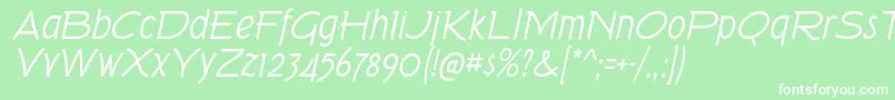 TorkRgIt Font – White Fonts on Green Background