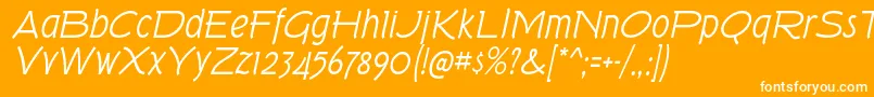 TorkRgIt Font – White Fonts on Orange Background