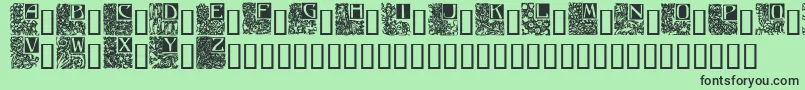 En savoir plus sur la police Ornate5 Police Ornate5 – polices noires sur fond vert