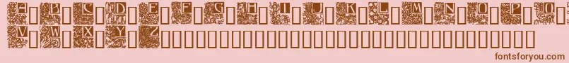 More about Ornate5 Font Ornate5 Font – Brown Fonts on Pink Background