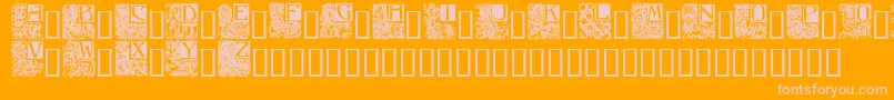 Police Ornate5 – polices roses sur fond orange