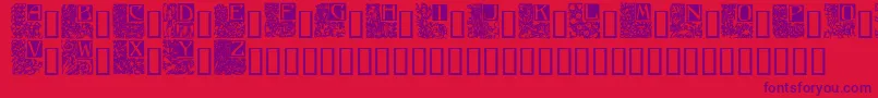 fuente Ornate5 – Fuentes Moradas Sobre Fondo Rojo