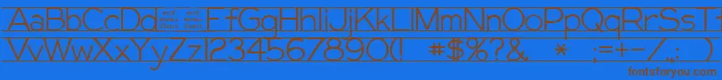 GiffordEval Font – Brown Fonts on Blue Background