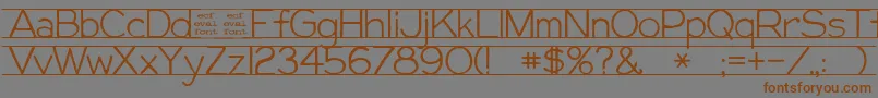 GiffordEval Font – Brown Fonts on Gray Background