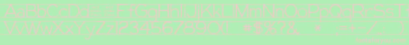 GiffordEval Font – Pink Fonts on Green Background