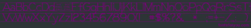 GiffordEval Font – Purple Fonts on Black Background