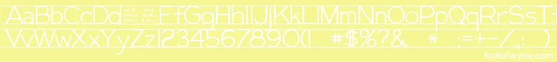 GiffordEval Font – White Fonts on Yellow Background