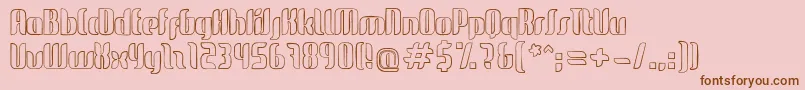 GlideSketch Font – Brown Fonts on Pink Background