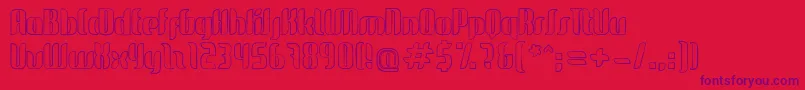 GlideSketch Font – Purple Fonts on Red Background