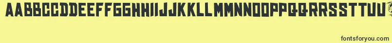 BhinekaTunggalIka Font – Black Fonts on Yellow Background