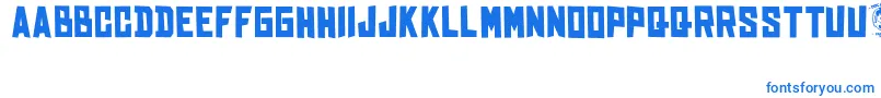 BhinekaTunggalIka Font – Blue Fonts on White Background