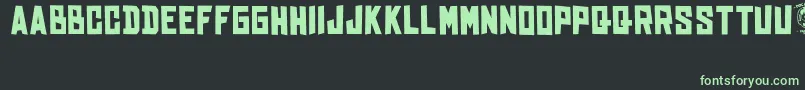 BhinekaTunggalIka Font – Green Fonts on Black Background