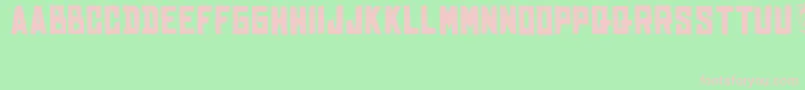 BhinekaTunggalIka Font – Pink Fonts on Green Background