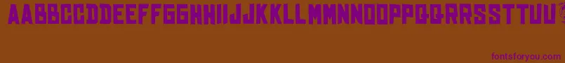 BhinekaTunggalIka Font – Purple Fonts on Brown Background