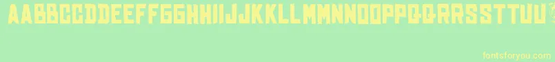 BhinekaTunggalIka Font – Yellow Fonts on Green Background