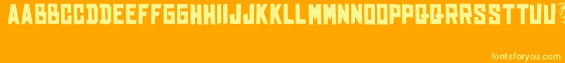 BhinekaTunggalIka Font – Yellow Fonts on Orange Background