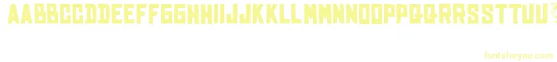 BhinekaTunggalIka Font – Yellow Fonts on White Background