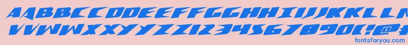 Crimesyndicaterotal Font – Blue Fonts on Pink Background