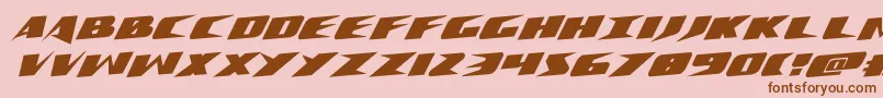 Crimesyndicaterotal Font – Brown Fonts on Pink Background