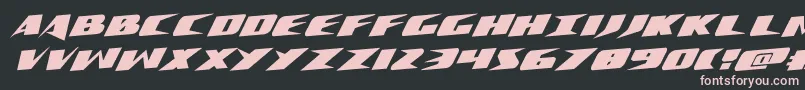 Crimesyndicaterotal Font – Pink Fonts on Black Background