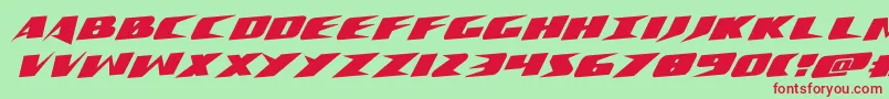 Crimesyndicaterotal Font – Red Fonts on Green Background