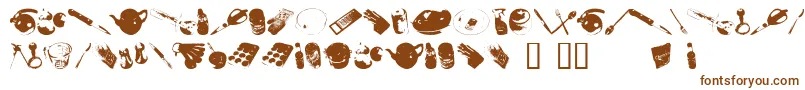 Wutsc Font – Brown Fonts on White Background