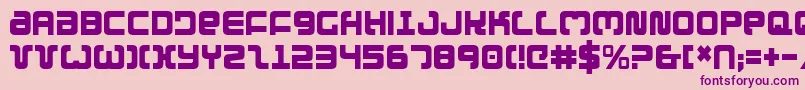 Exedorecond Font – Purple Fonts on Pink Background