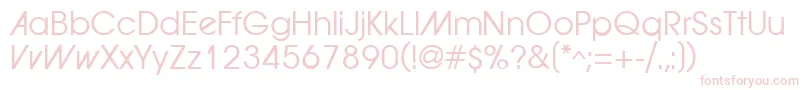 Forwardad Font – Pink Fonts on White Background