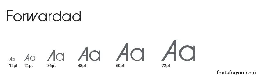 Forwardad Font Sizes