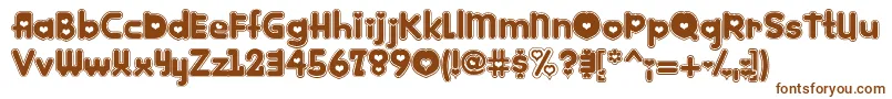 Kinkie Font – Brown Fonts on White Background