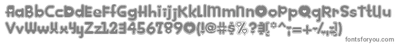 フォントKinkie – 灰色のフォント