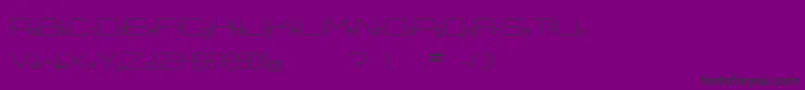 ExVitrum-fontti – mustat fontit violetilla taustalla