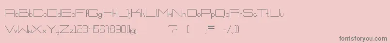 フォントExVitrum – ピンクの背景に灰色の文字